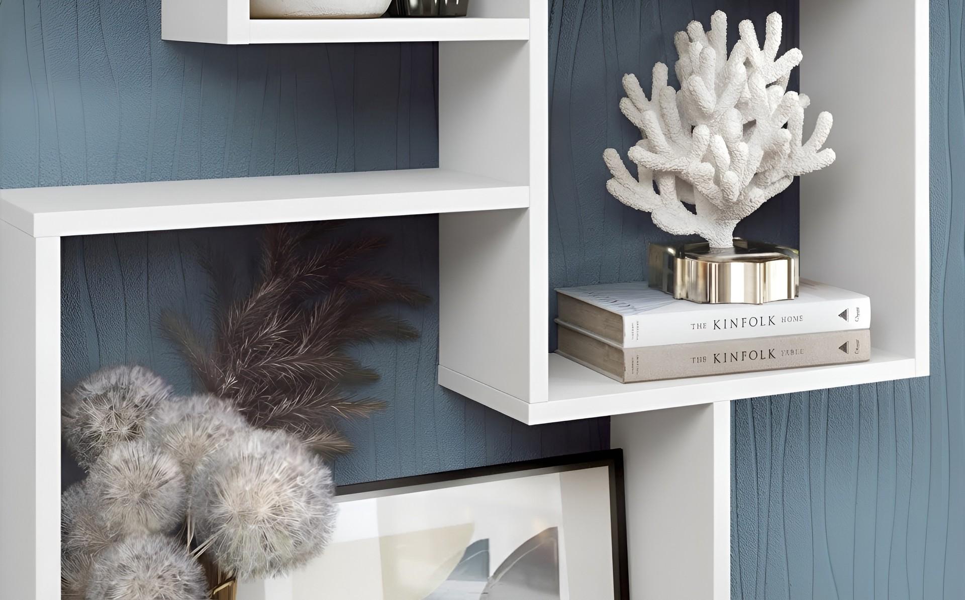 Etajera Deya, alb mat  2